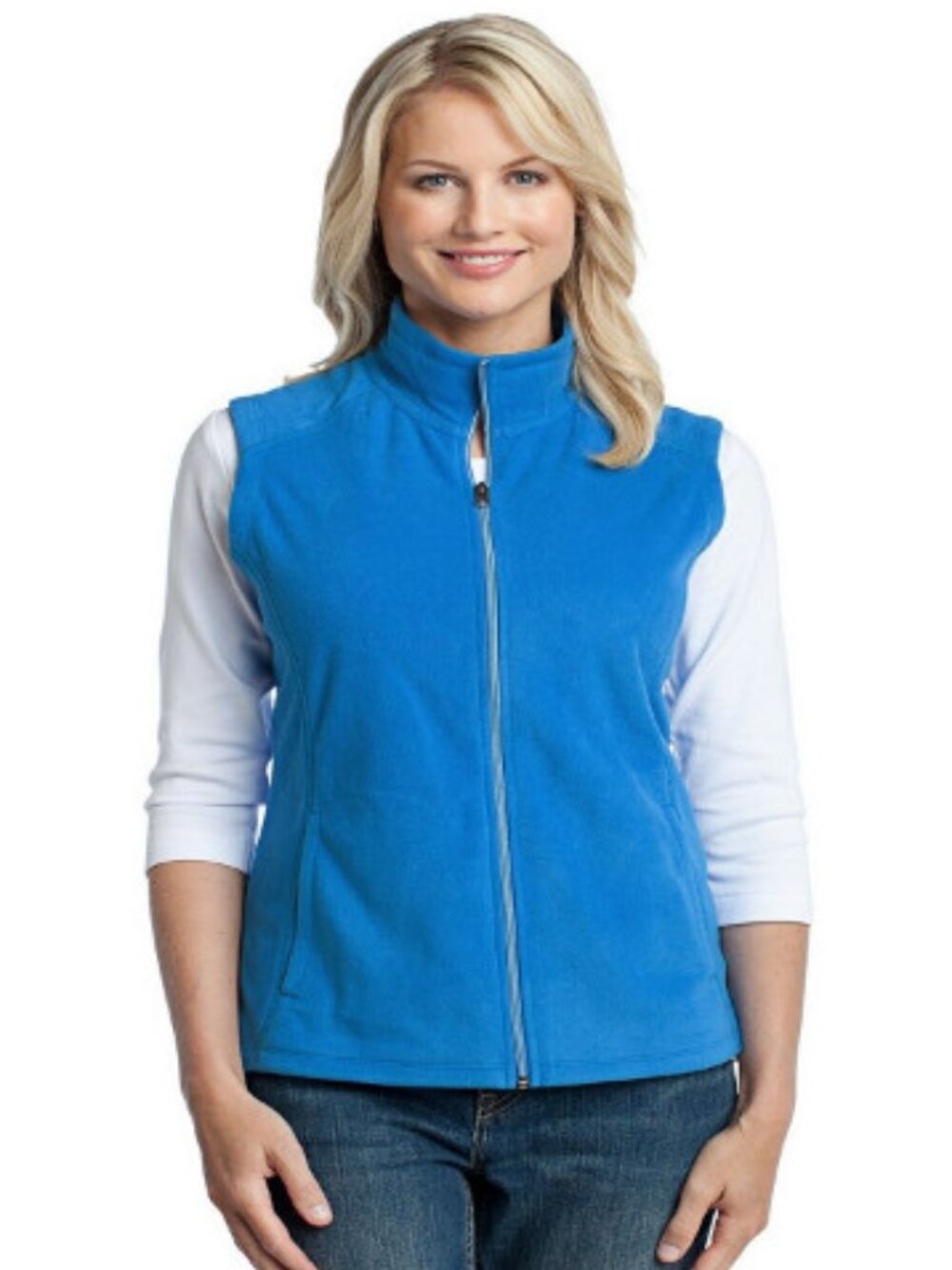 Port Authority Ladies Microfleece Vest. L226 - Light Royal